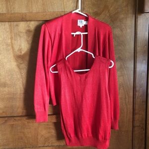 FIA ITALIA   Two piece sweater set.